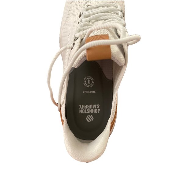 NIB Johnston & Murphy Amherst 2.0 White Knit Jogger Men Sz 10.5W  Style 25-0738‎ main image 4